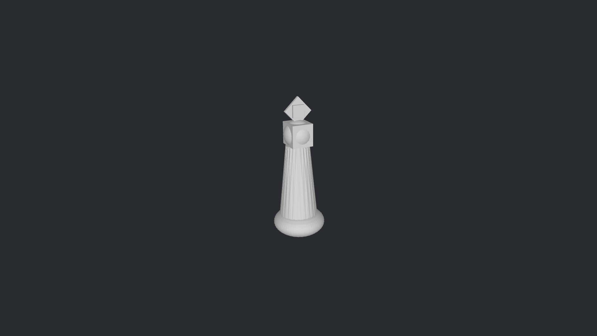 Weaponized Chess King Piece